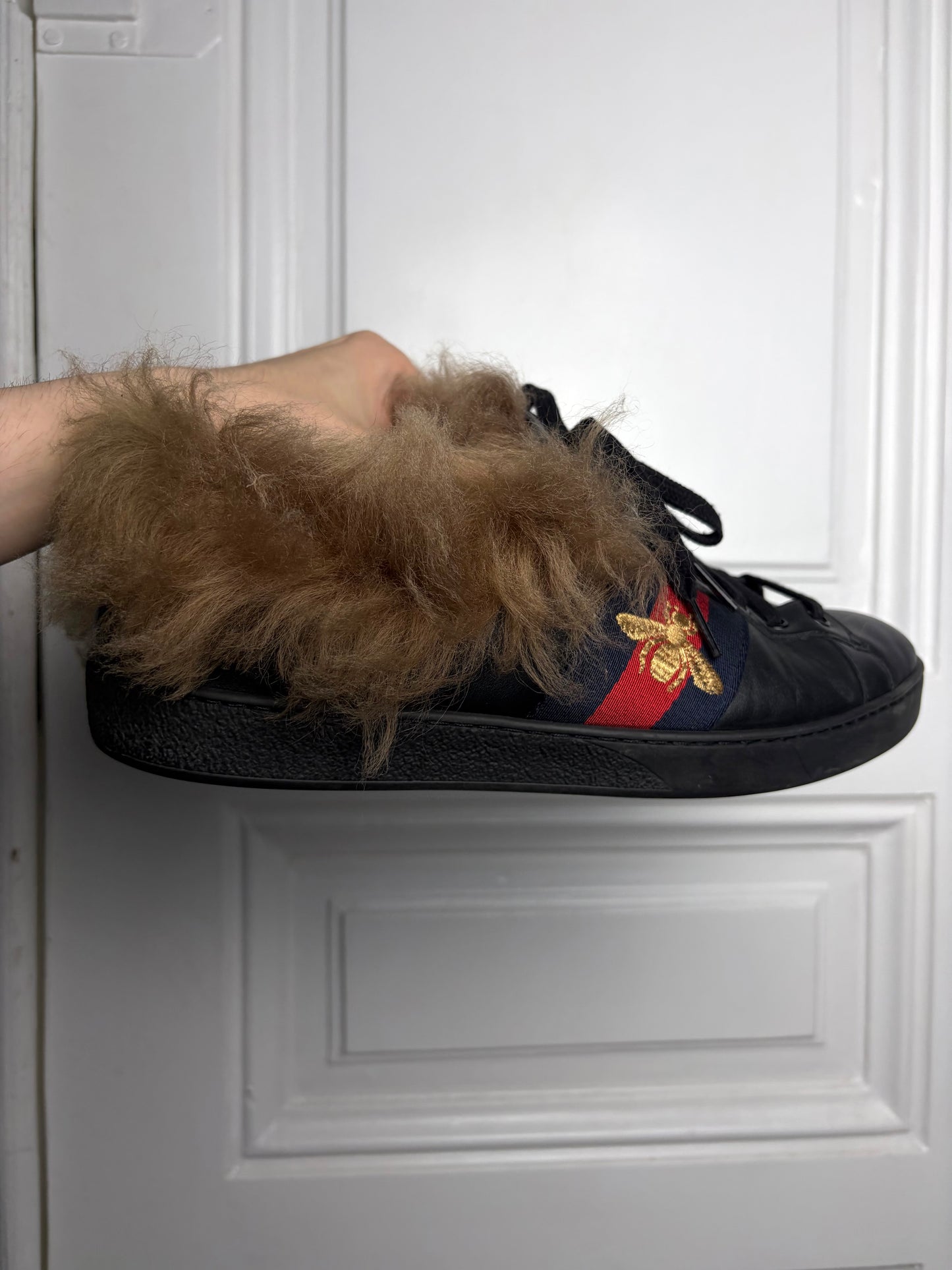 Gucci Fur Ace Sneaker