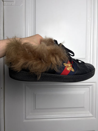 Gucci Fur Ace Sneaker