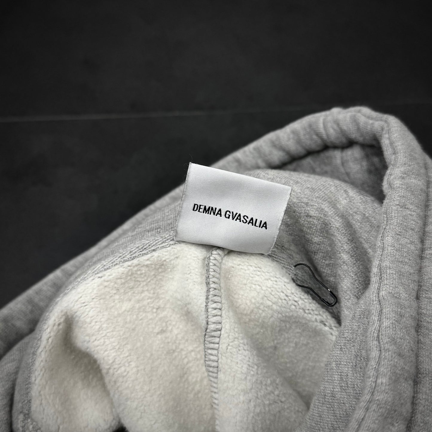 Vetements cropped split hoodie