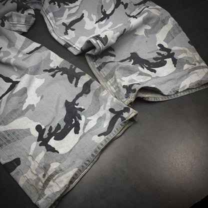 Vetements wide leg camo pants