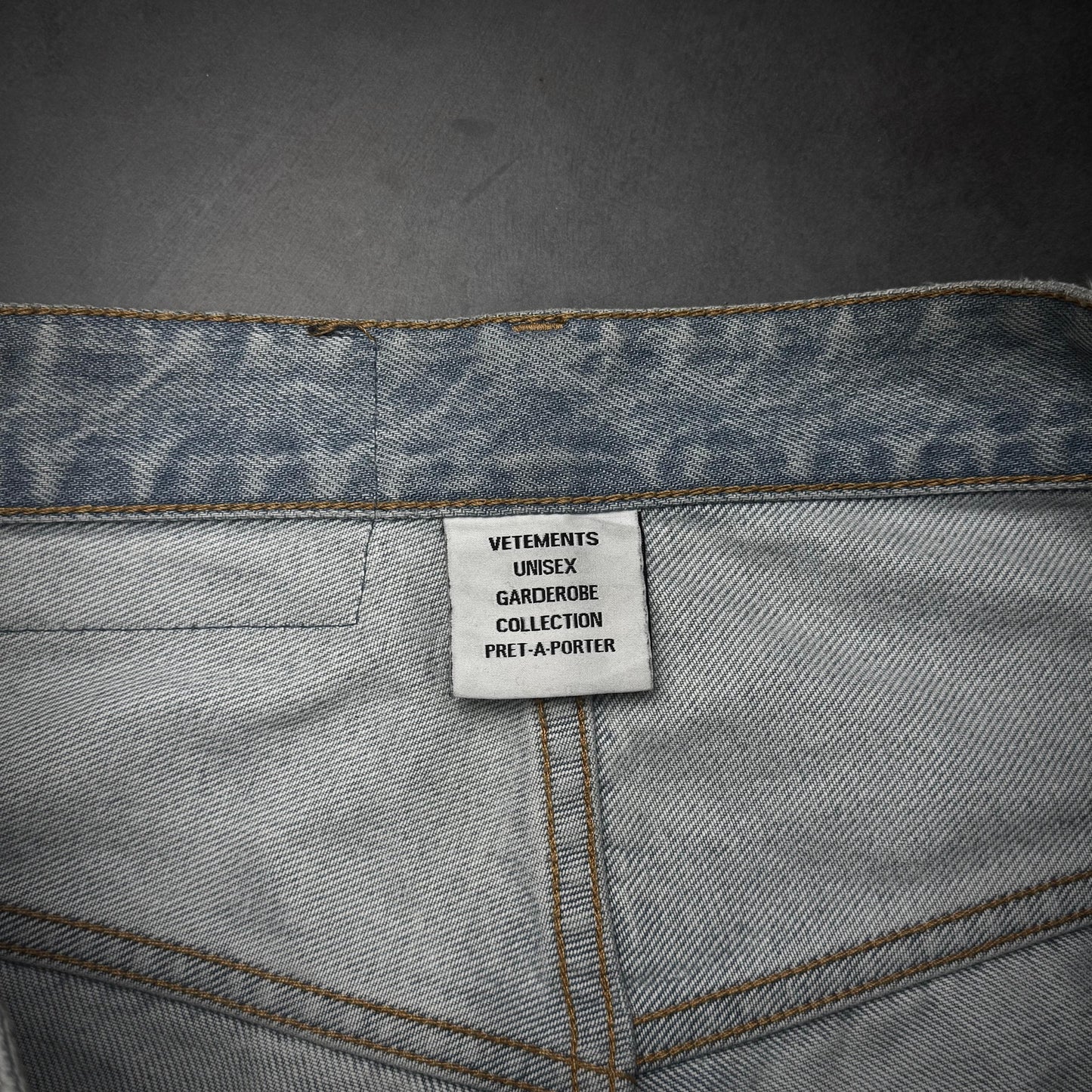 Vetements wide leg camo pants