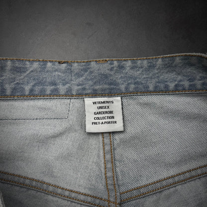 Vetements wide leg camo pants