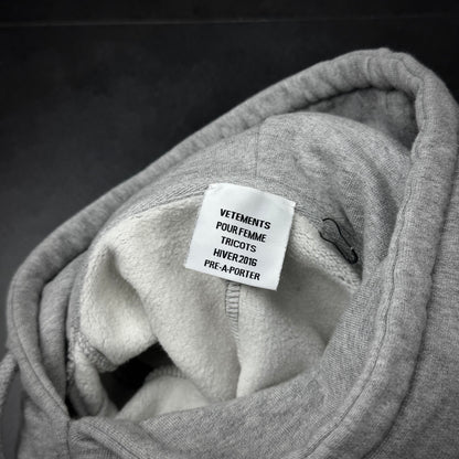 Vetements cropped split hoodie