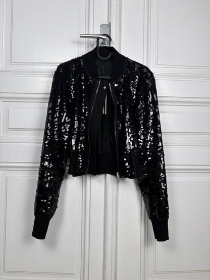 Rick Owens SS23 cropped flight jacket