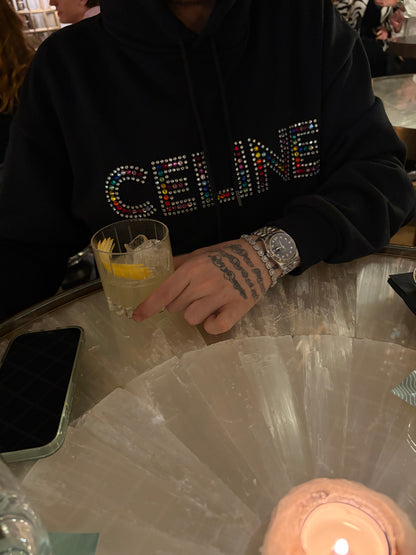 Celine Glitter Rainbow Hoodie