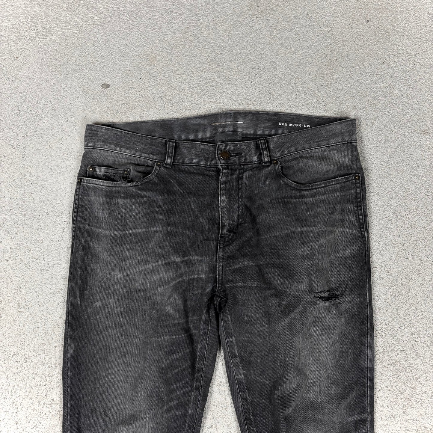 Saint Laurent 2018 D02 Distressed Denim
