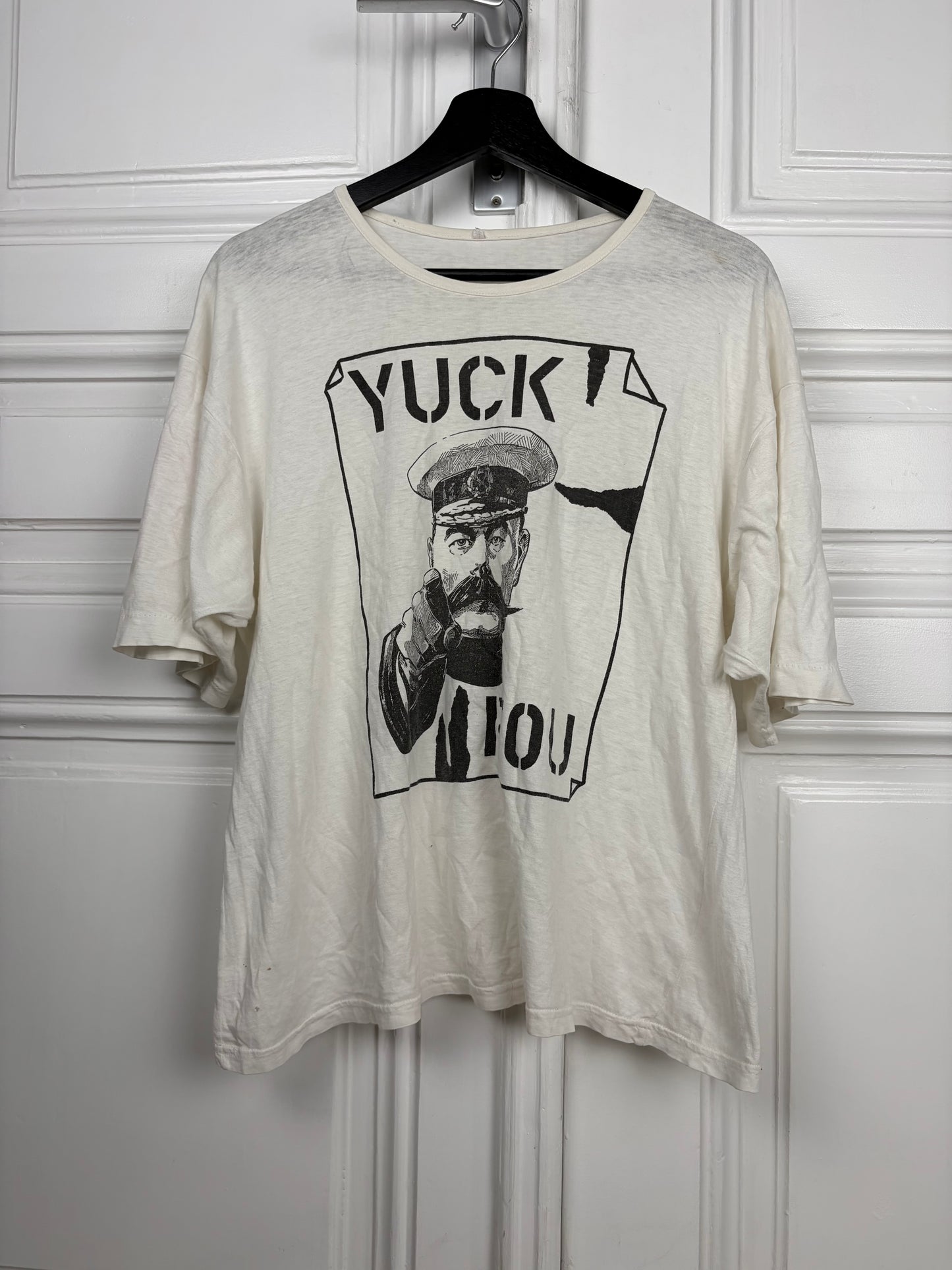 80s Paper Thin Boxy Yuck Fou Army Shirt