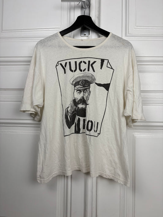 80s Paper Thin Boxy Yuck Fou Army Shirt