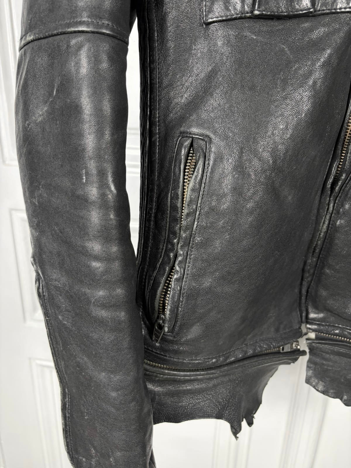 Jack Rose Fox fur leather jacket