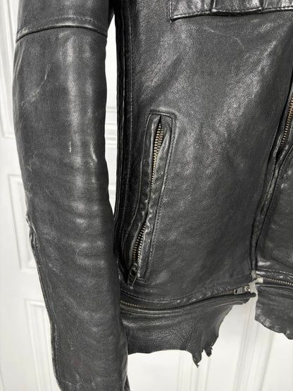 Jack Rose Fox fur leather jacket