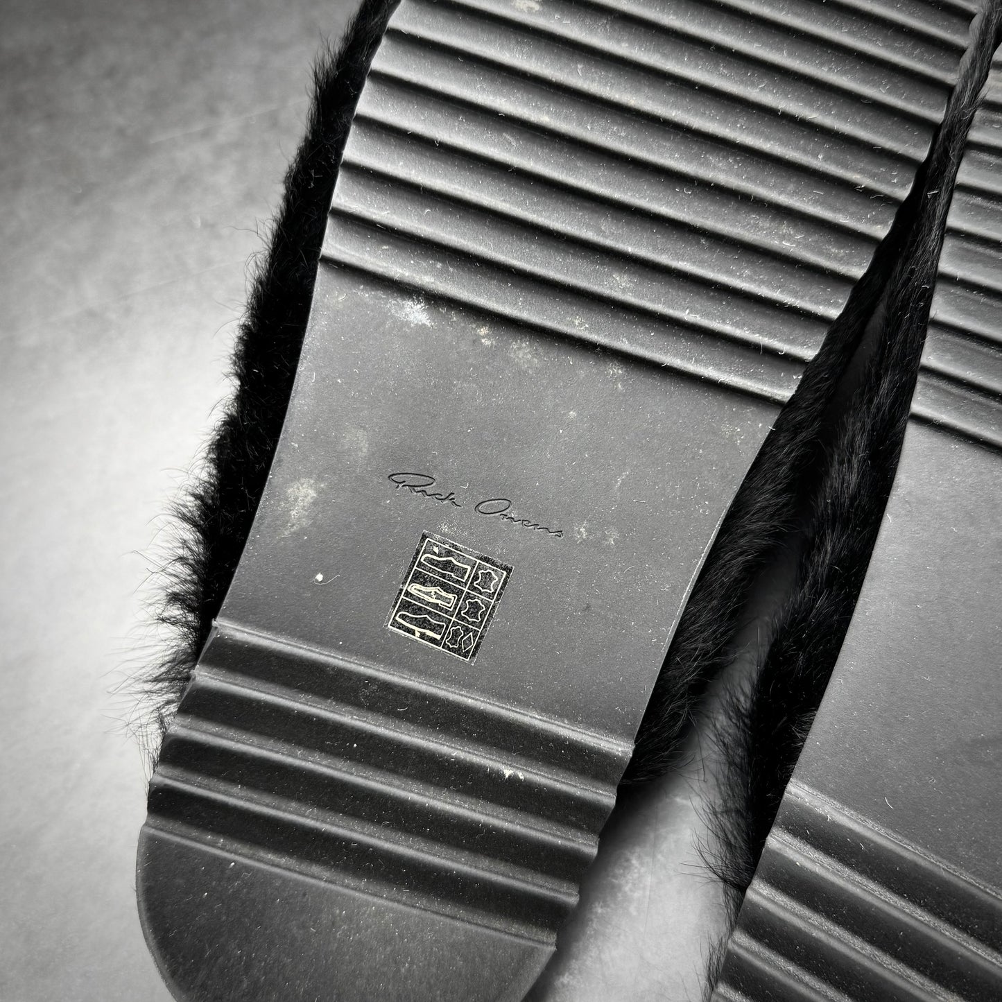 Rick Owens Ponyhair Slides