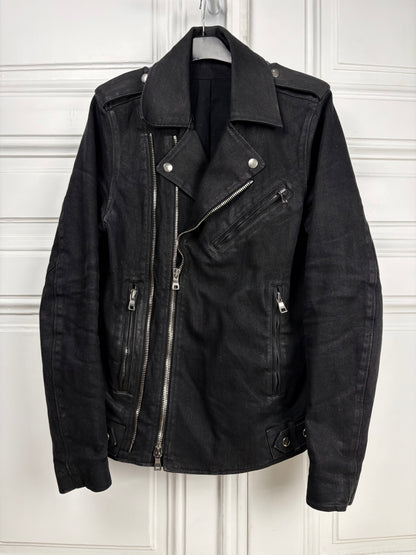 Balmain decarnin denim biker jacket