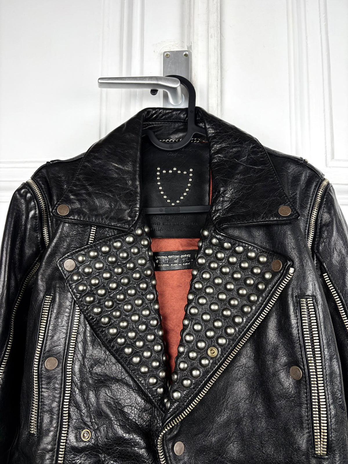 Hollywood trading company Studded Leather Jacket