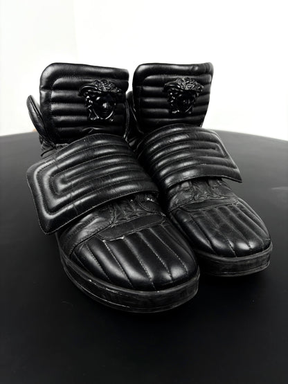 Versace SS/14 Quilted High Top Strap Sneaker