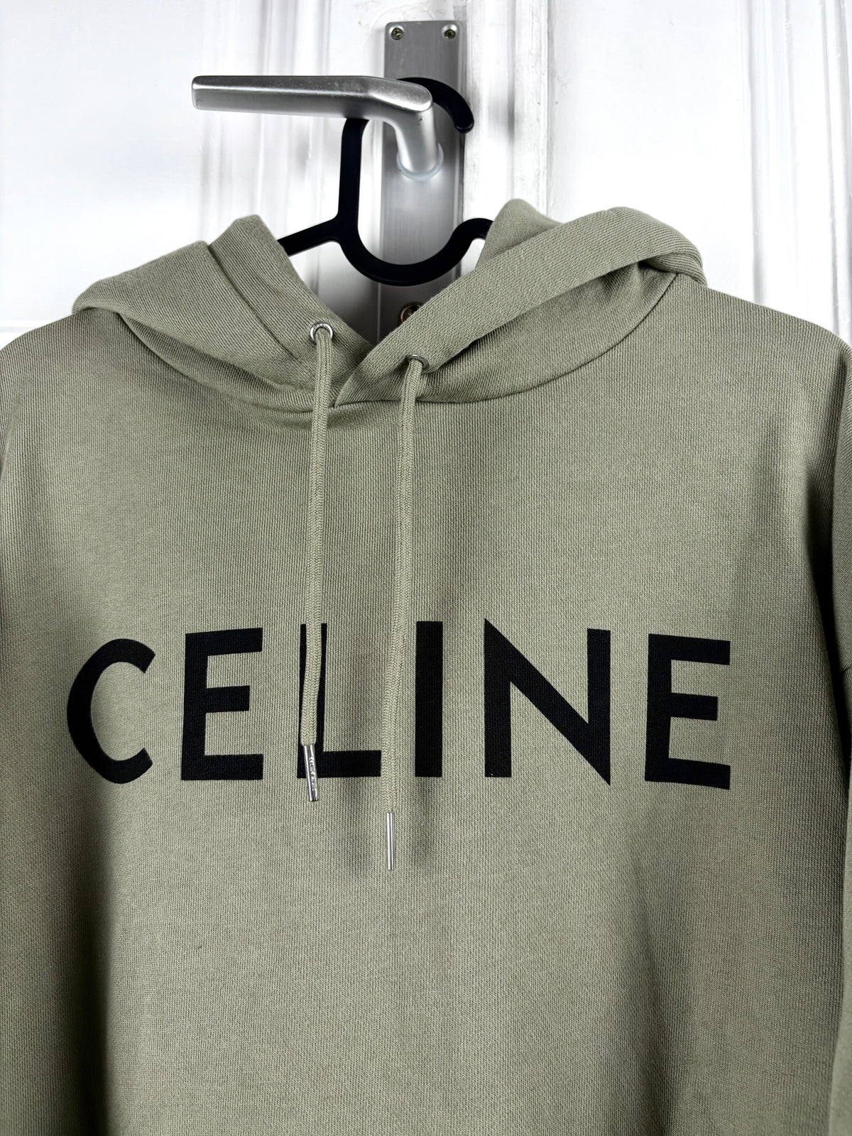 Celine Olive Logo Hoodie