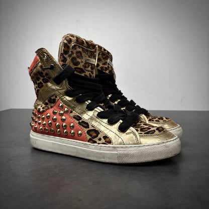 Dsquared Leopard Studded Sneaker