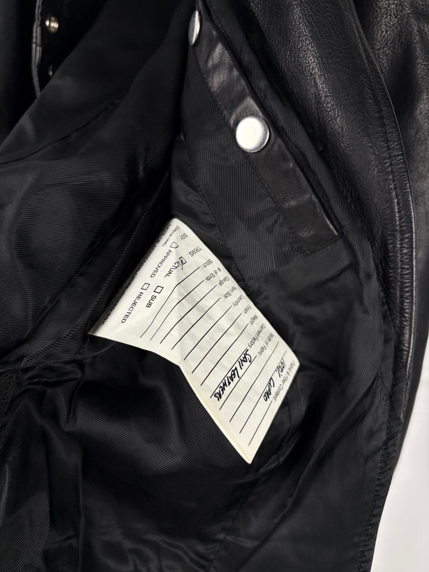 Ralph Lauren Sample Leather Napoleon Jacket