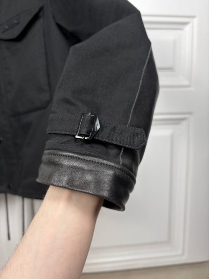 Saint Laurent Cropped Leather Panel Parka(preis)