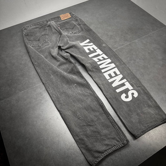 Vetements Logo Denim