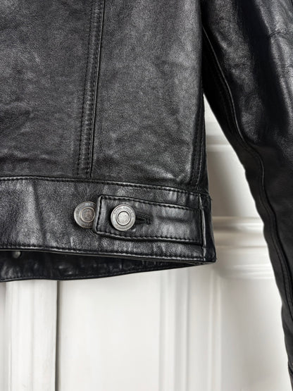 Saint Laurent Leather Zip Biker Jacket