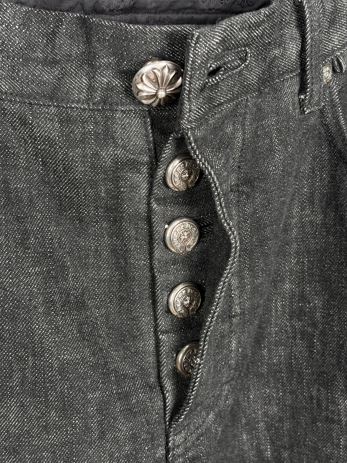 chrome hearts le fleur star patch denim