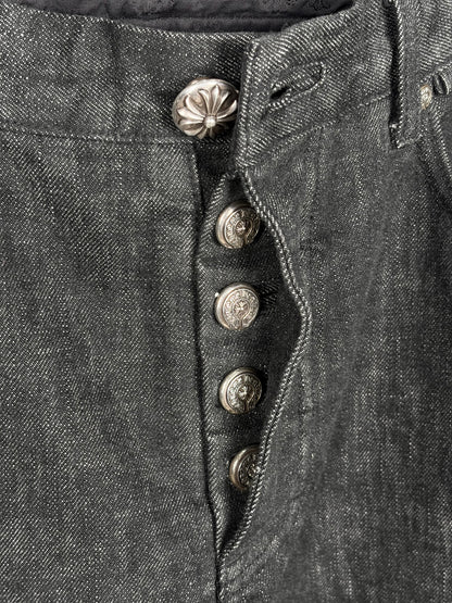 chrome hearts le fleur star patch denim