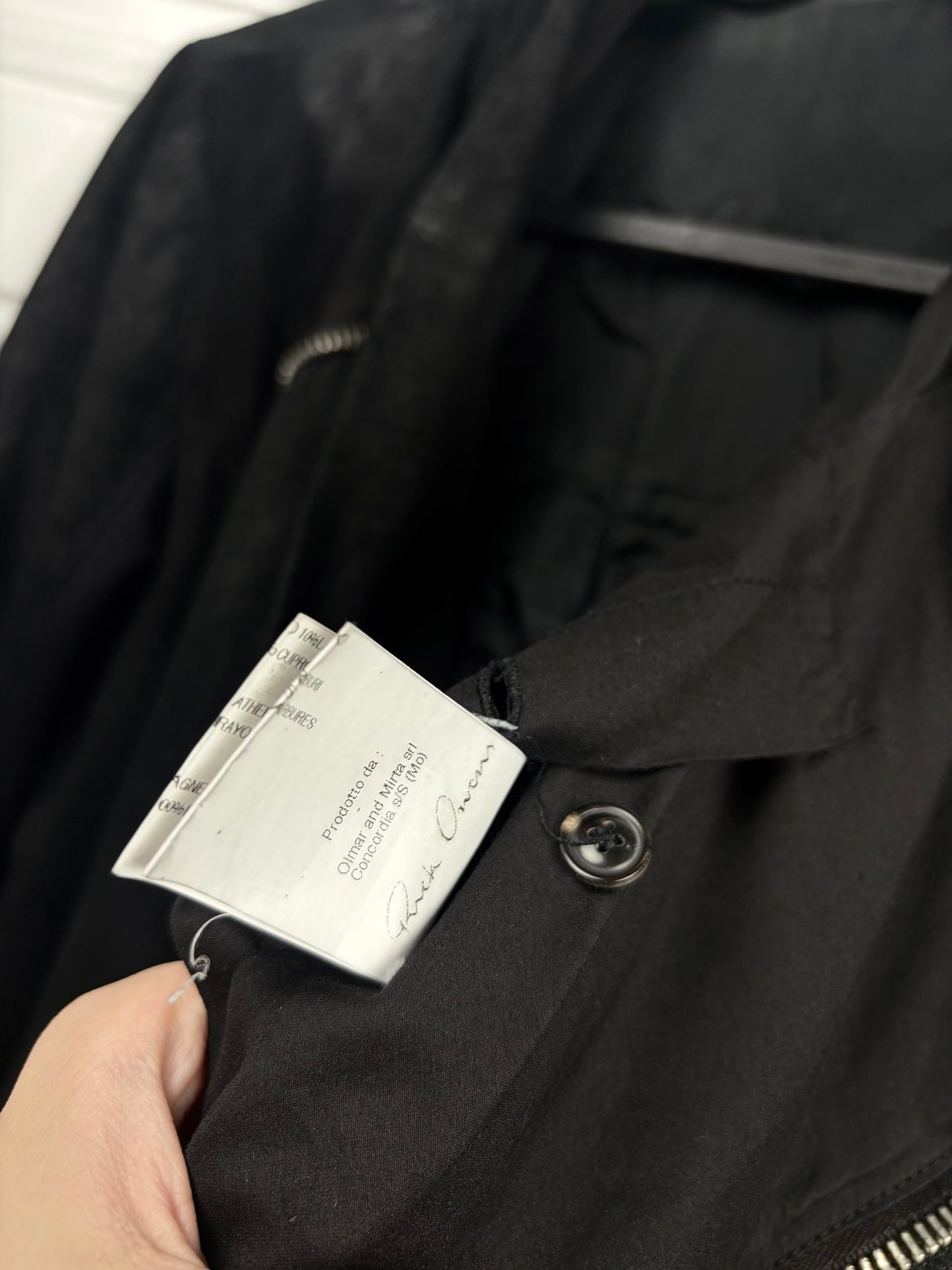 Rick Owens suede classic biker jacket