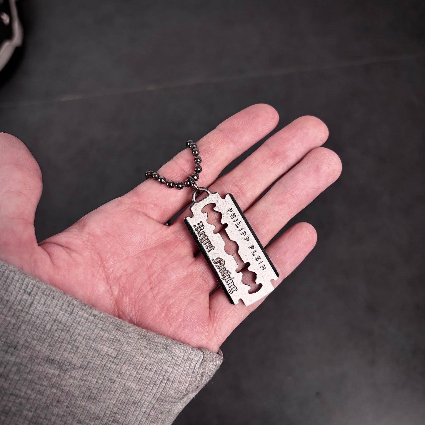 Philipp plein razorblade necklace