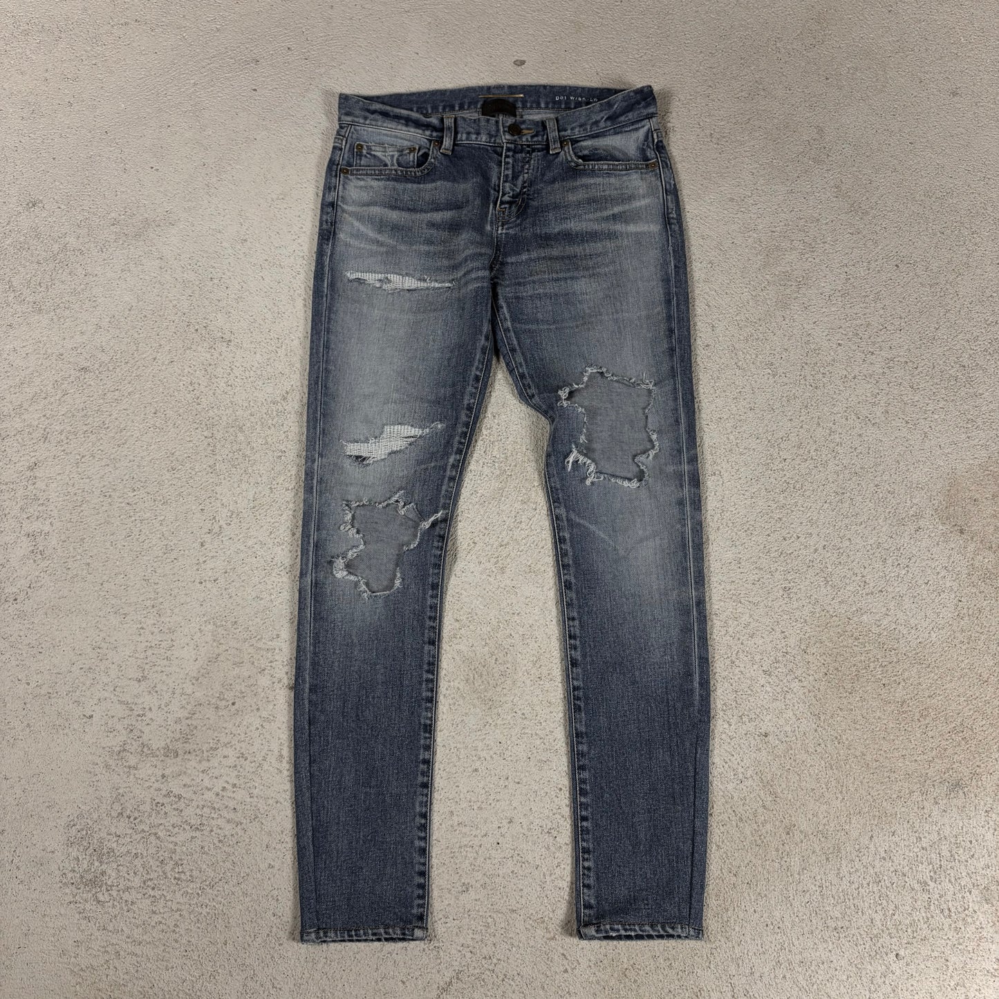 Saint Laurent D01 2016 Crash Denim