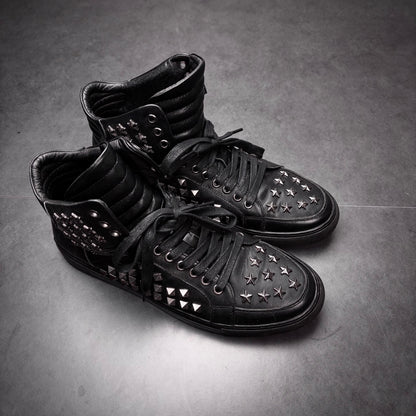 Philipp plein studded star high top sneaker