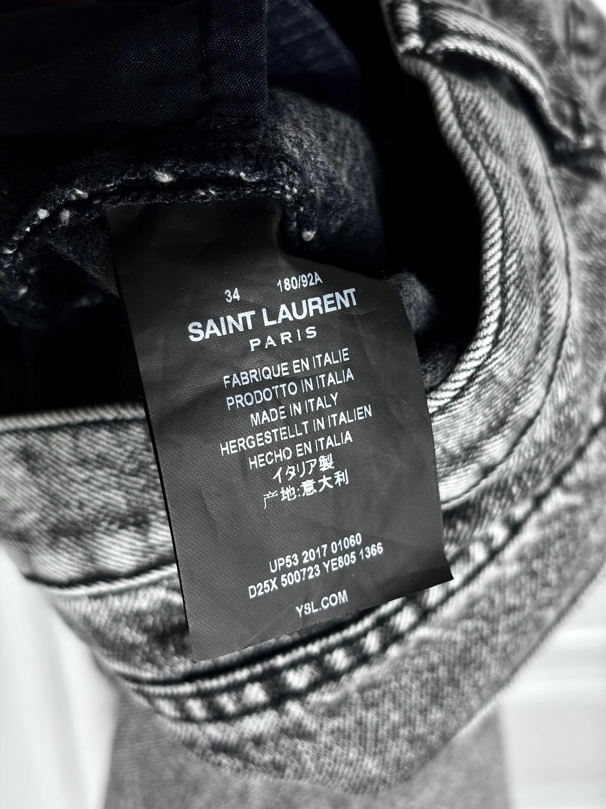 Saint Laurent 2017 Stone Washed D05