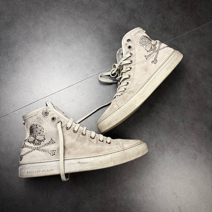 Philipp Plein Suede Skull Sneaker