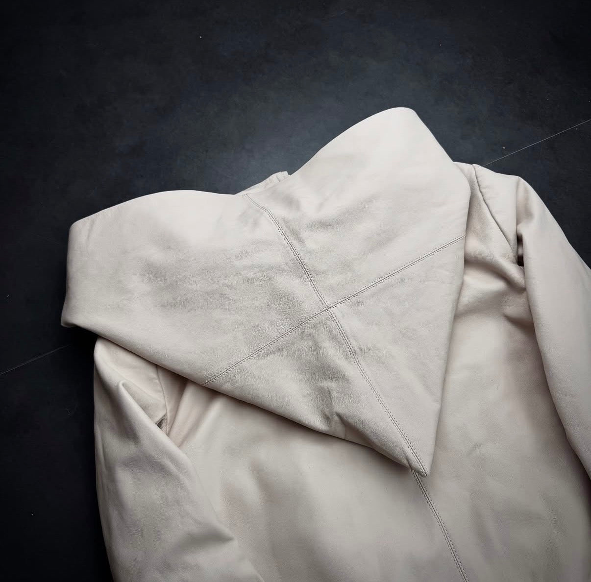 Rick Owens 1/1 SAMPLE 2014 Olmar&Mirta Full Leather Wizard Hoodie