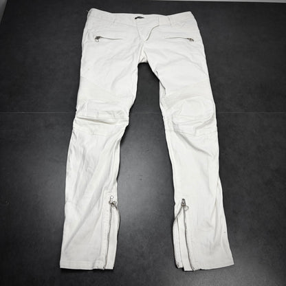 Balmain Biker Zip Denim