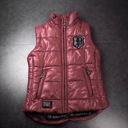 Philipp plein waxed puffer vest