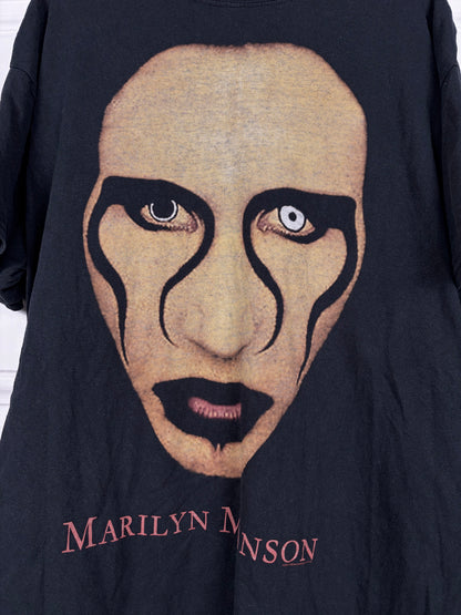 Marylin Manson Bootleg shirt late 2000s Gildan Blank