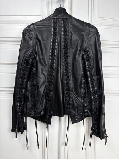 Gucci SS10 Braided leather jacket