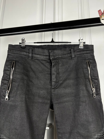 Balmain Waxed Biker Pants