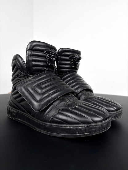 Versace SS/14 Quilted High Top Strap Sneaker