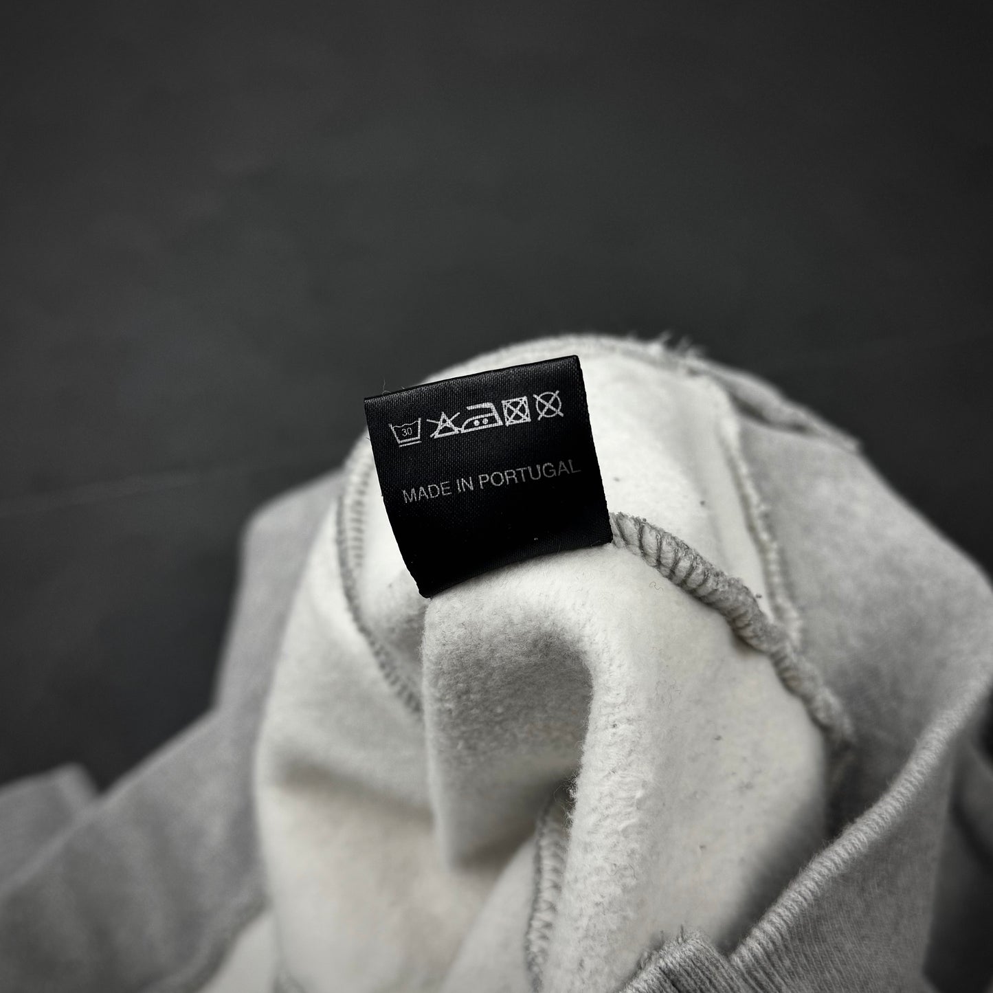 Vetements cropped split hoodie