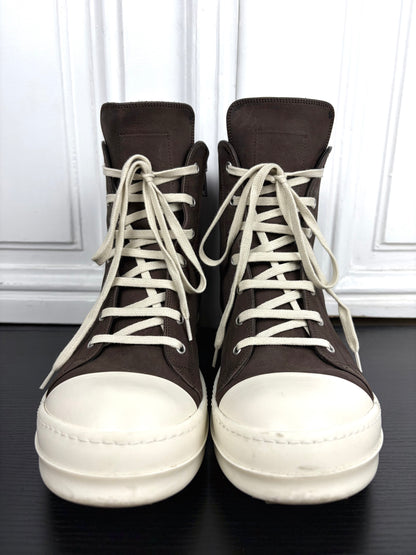 Rick Owens Suede Leather High Top Ramones