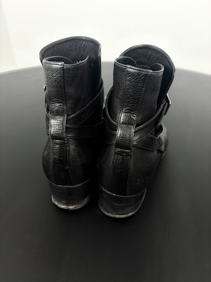 Saint Laurent Dorian Buckle Boots