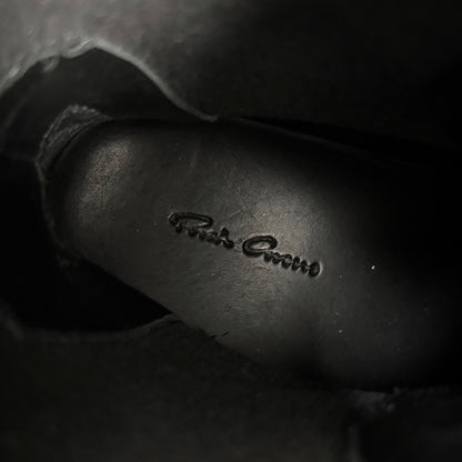 Rick Owens Black Ponyhair Bozo Boots