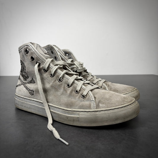 Philipp Plein Suede Skull Sneaker