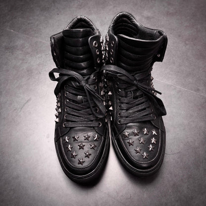 Philipp plein studded star high top sneaker