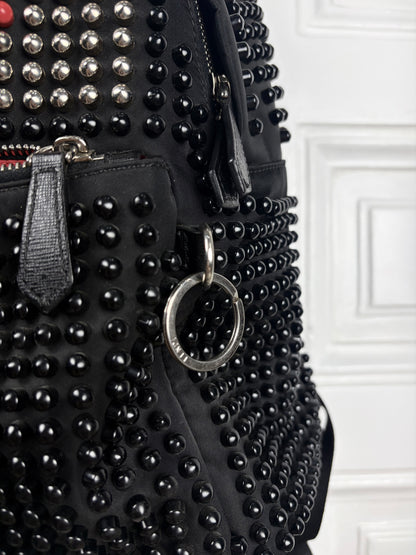 Fendi Studded Fur Monster Backpack
