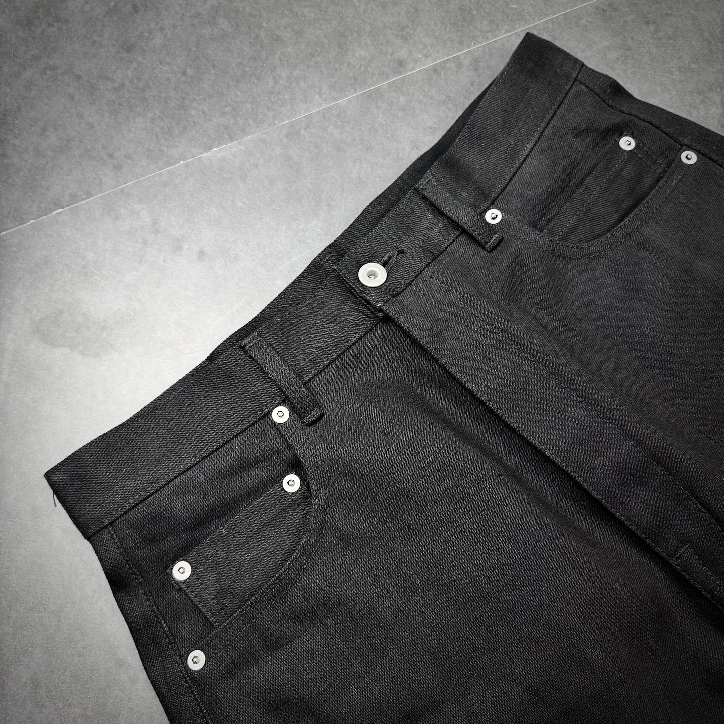 (sample) Rick owens „Japanese denim“ double knee geth cut
