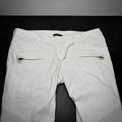Balmain Biker Zip Denim