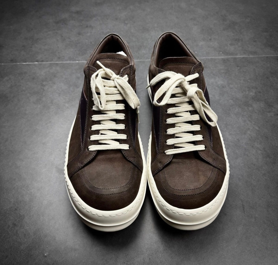 Rick owens brown/amethyst sample vans