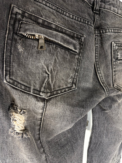 Balmain AW10 flared napoleon denim